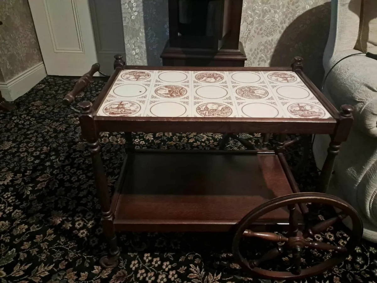 Antique  tea trolley - Image 1