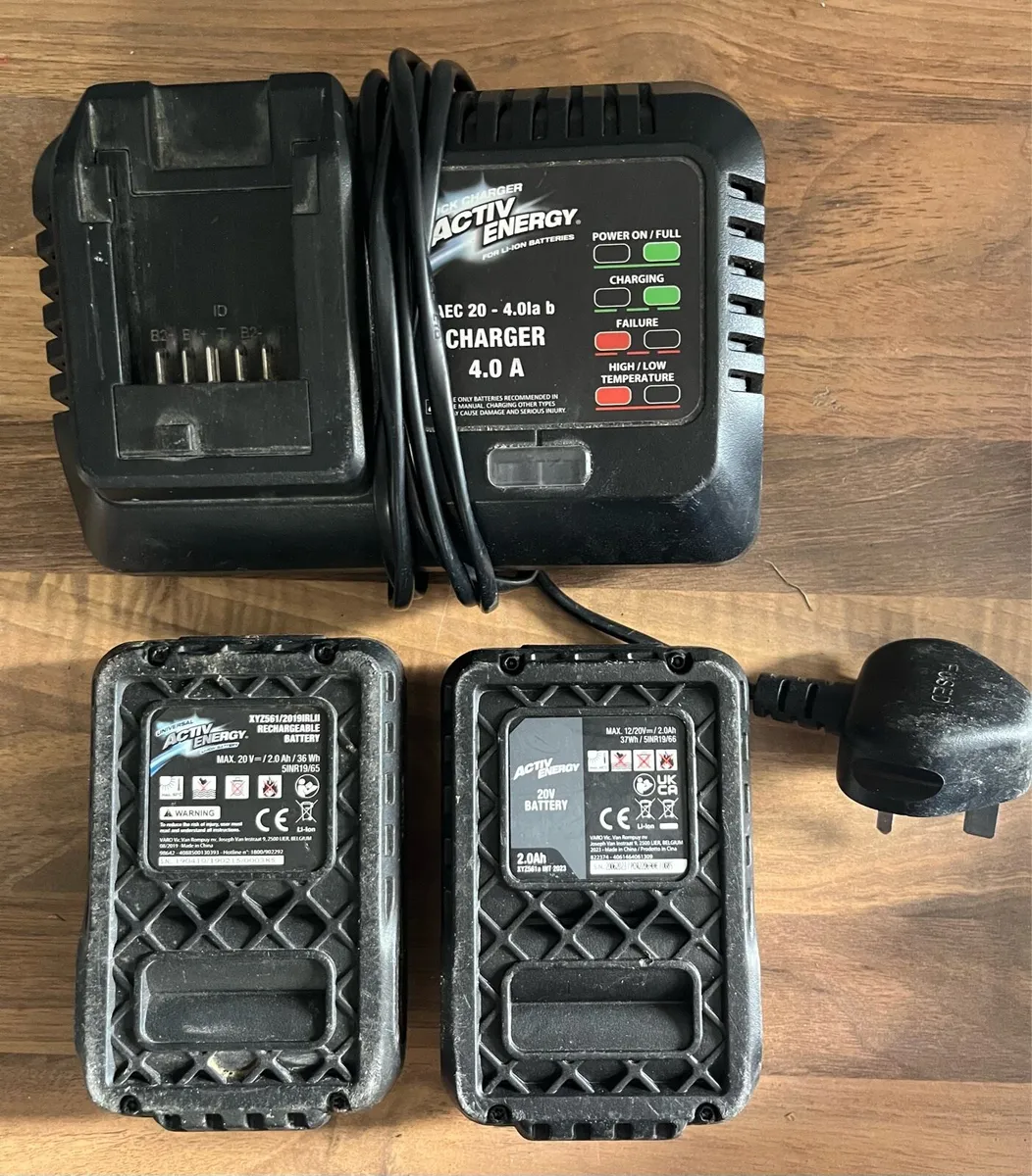 20v mini chainsaw, sander, 2x2ah batts & charger - Image 2