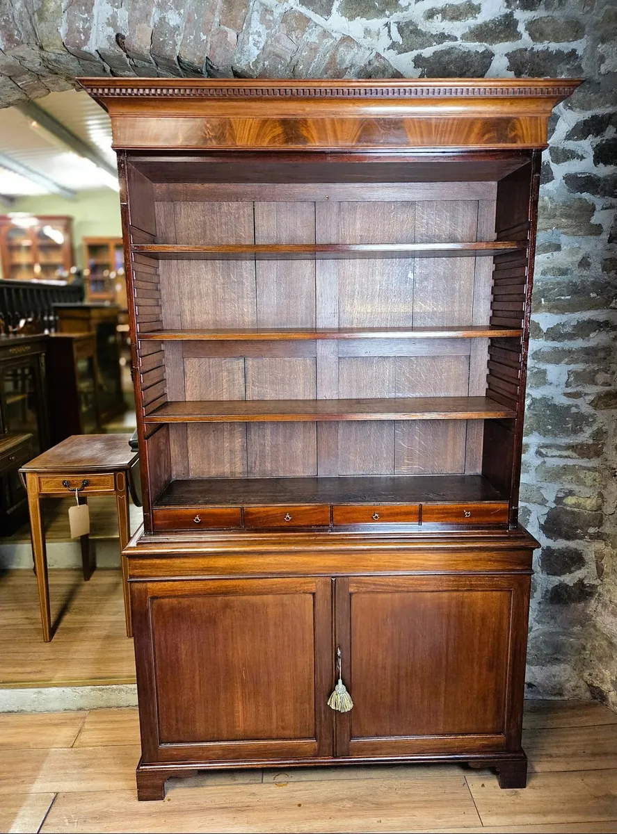 Victorian Open Bookcase- Circa 1870 - Image 4