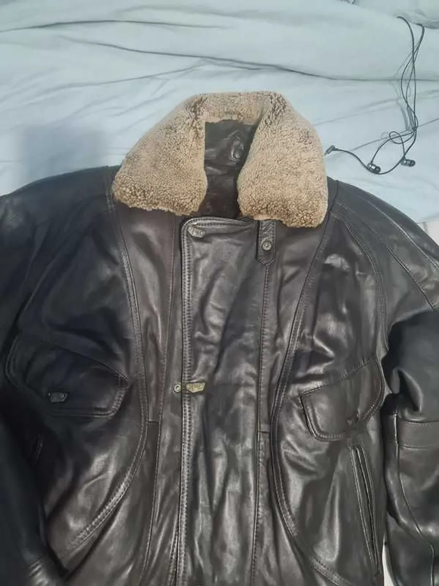 Brown Leather Jacket - Image 3