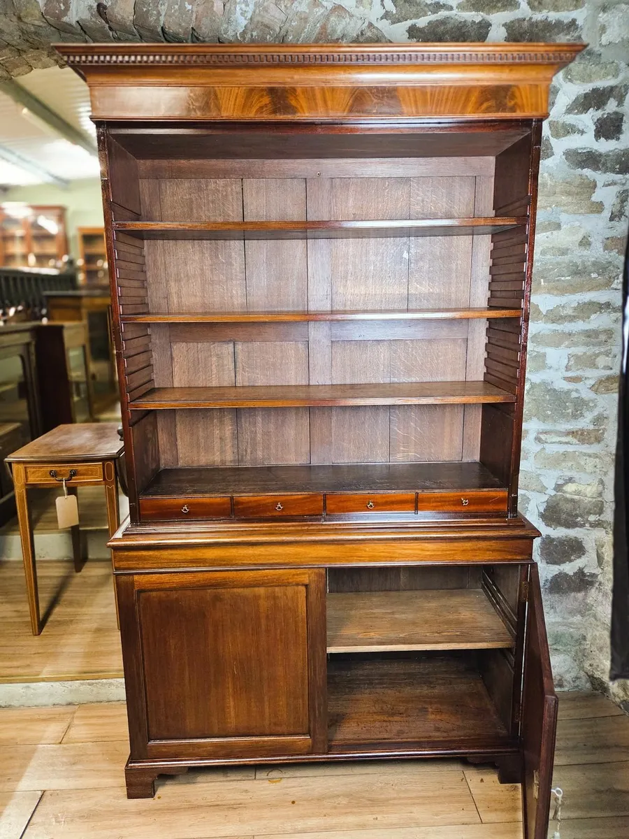 Victorian Open Bookcase- Circa 1870 - Image 3