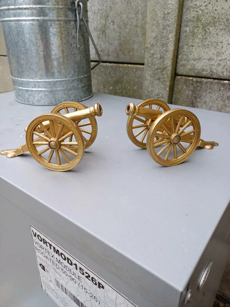Vintage Brass Cannons - Image 2