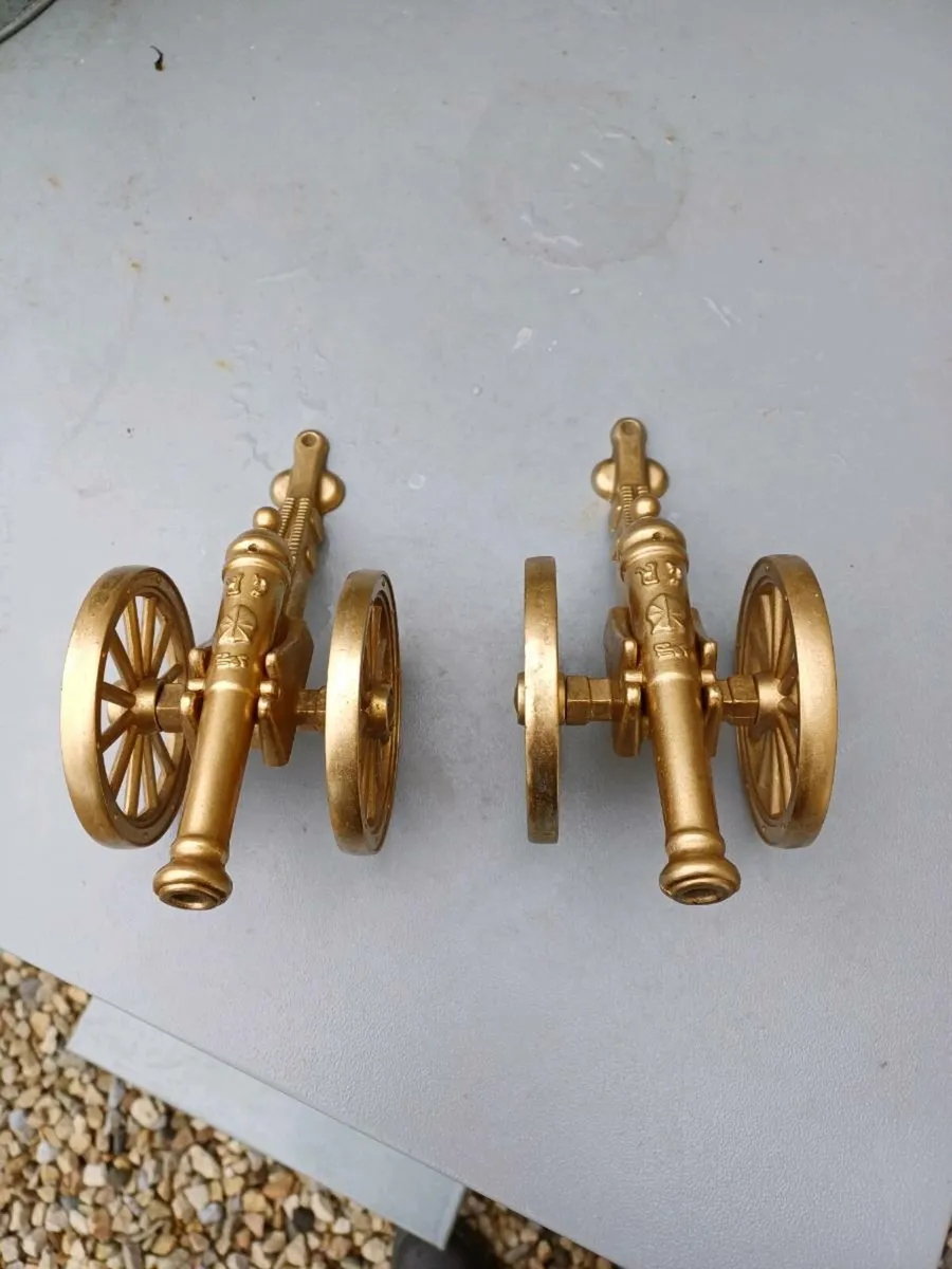 Vintage Brass Cannons - Image 3