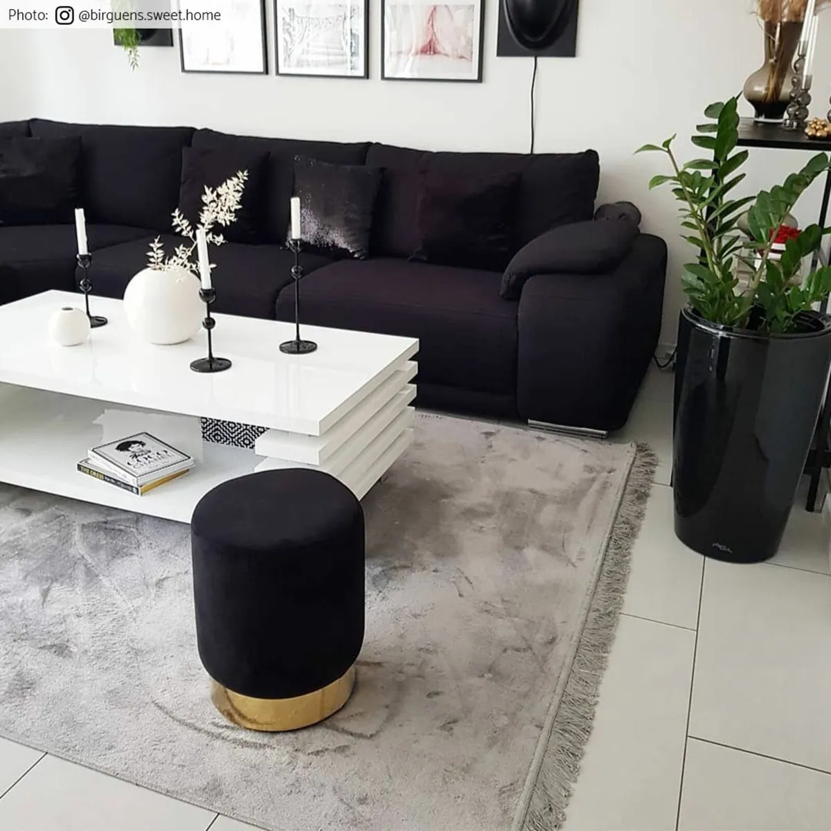 Grey Rug Silk Look 200cm x 290cm - Image 4