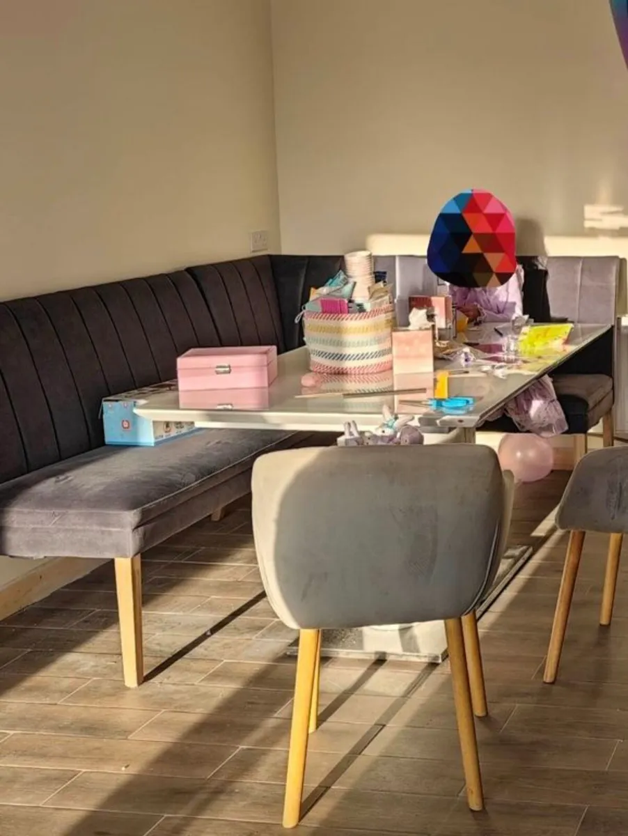 Valent Fabric Corner Bench for dining room