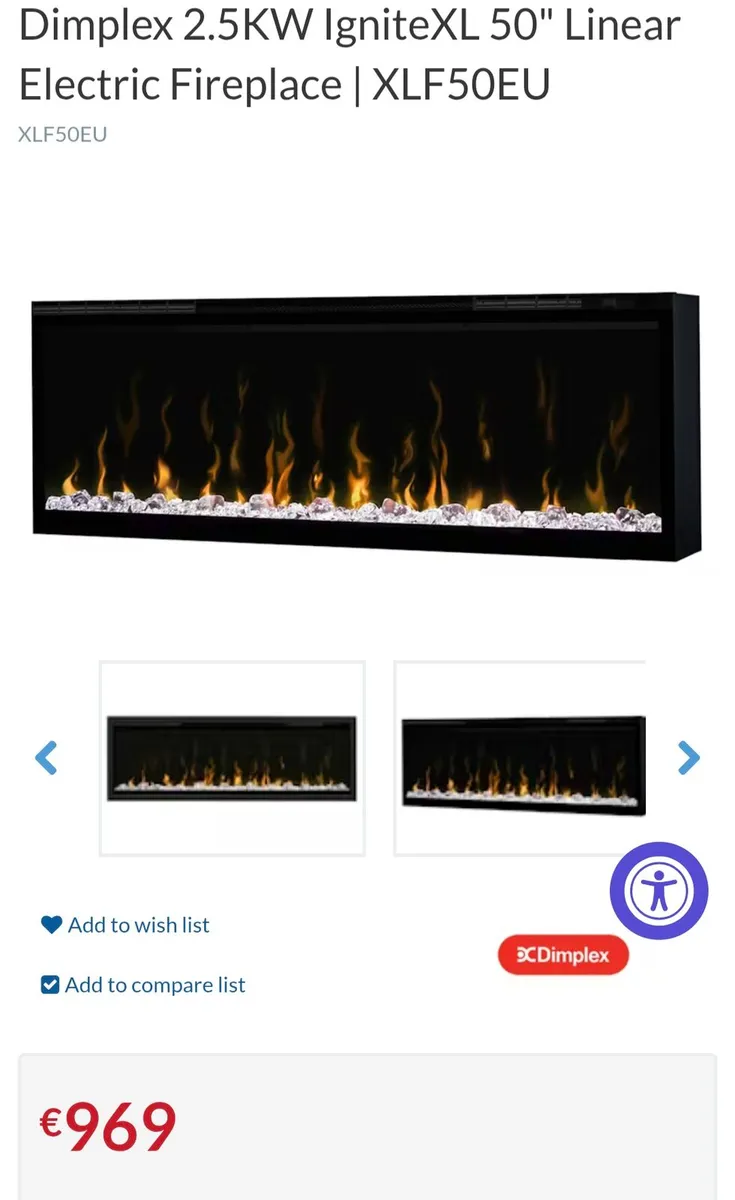 Dimplex electric fire 50inch - Image 3