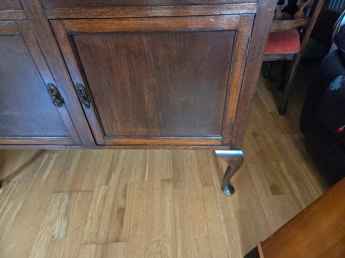 GOOD QUALITY EDWARDIAN MAHOGANY SIDEBOARD WITH OVA - Image 3