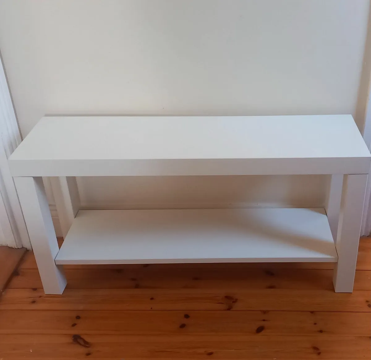 Multipurpose White TV Bench - 90 cm x 26 cm - Image 4