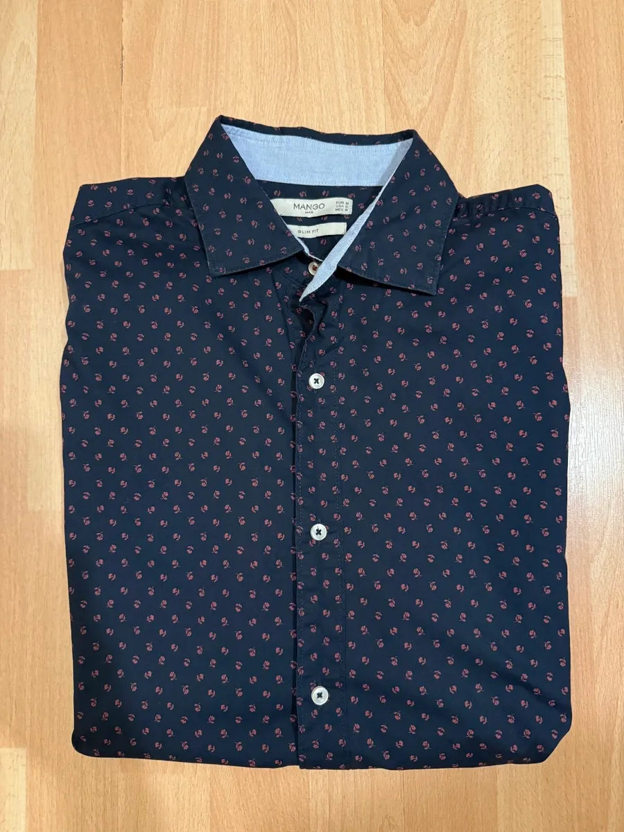 Slim fit Navy Shirt - Image 2