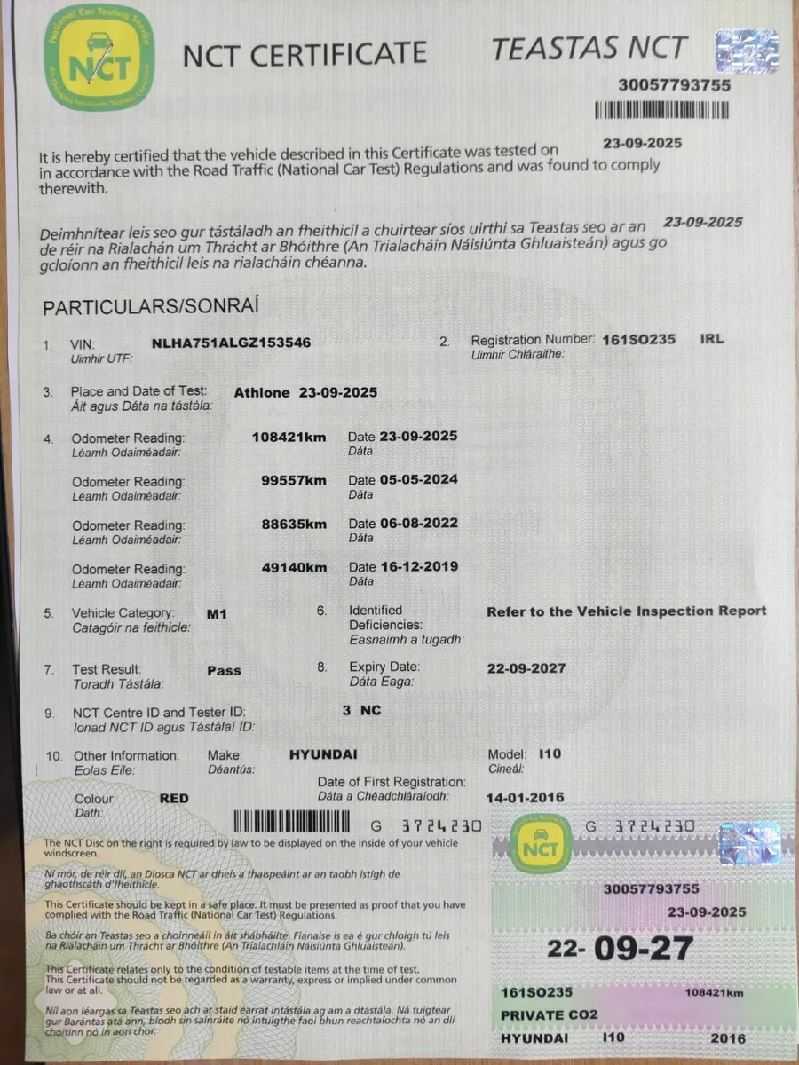 Hyundai i10 2016 1.0 Petrol Low Km New Nct 9/2027 - Image 4