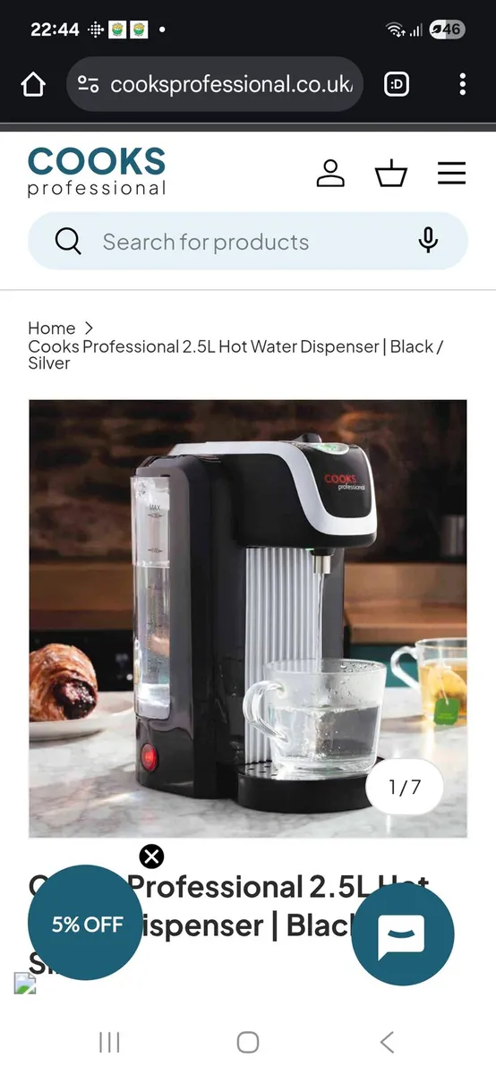 Cooks Professional Hot Water Dispenser - Image 2