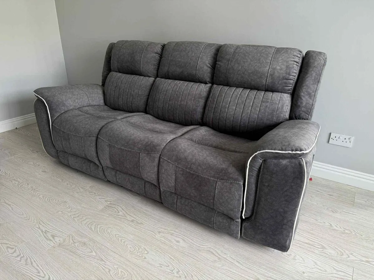 New Hannan Electric Fabric Recliner Sofa Led Light - Image 4