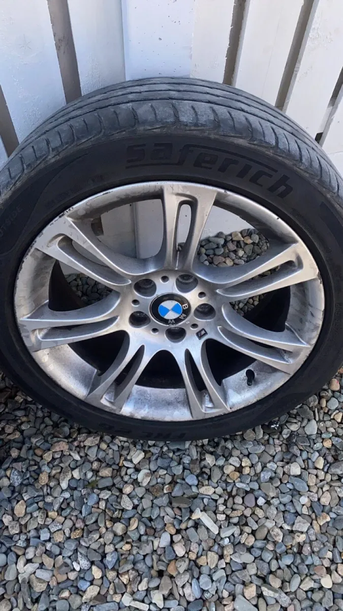 Genuine bmw Msport 18” alloys +4 good tyres - Image 4