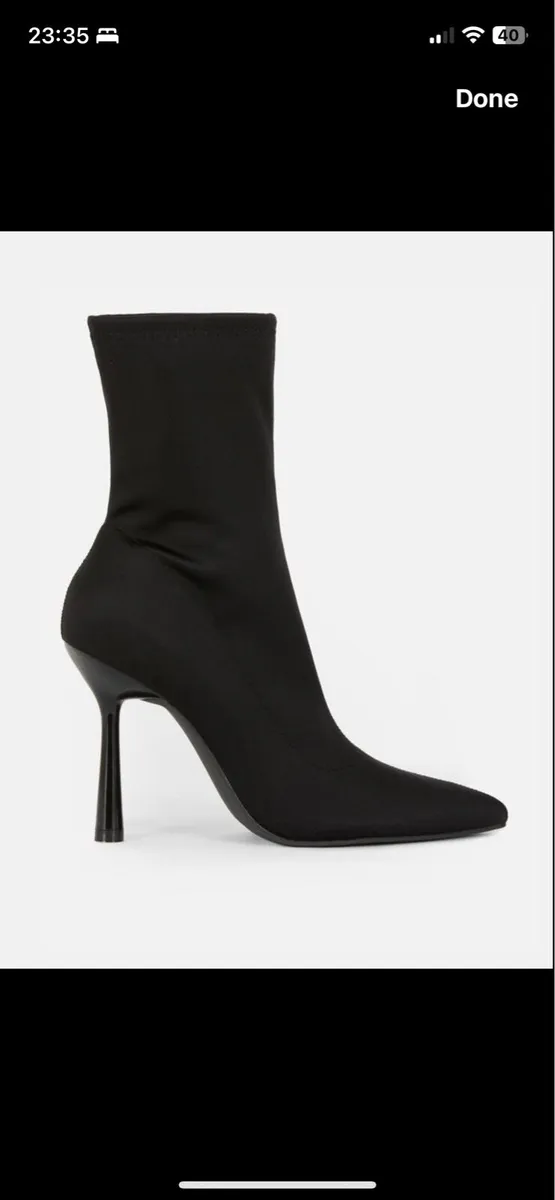 BRAND NEW Ladies Sock Boots : Size 5 - Image 1