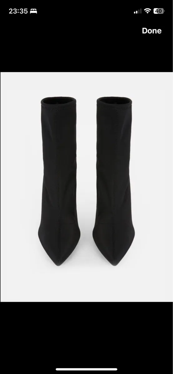 BRAND NEW Ladies Sock Boots : Size 5 - Image 2