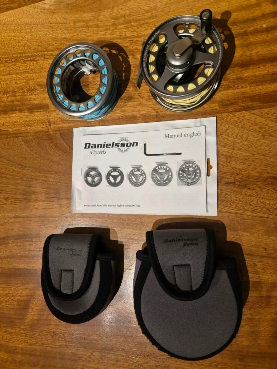 Danielsson 7 12 fly reel and spare spool salmon - Image 4