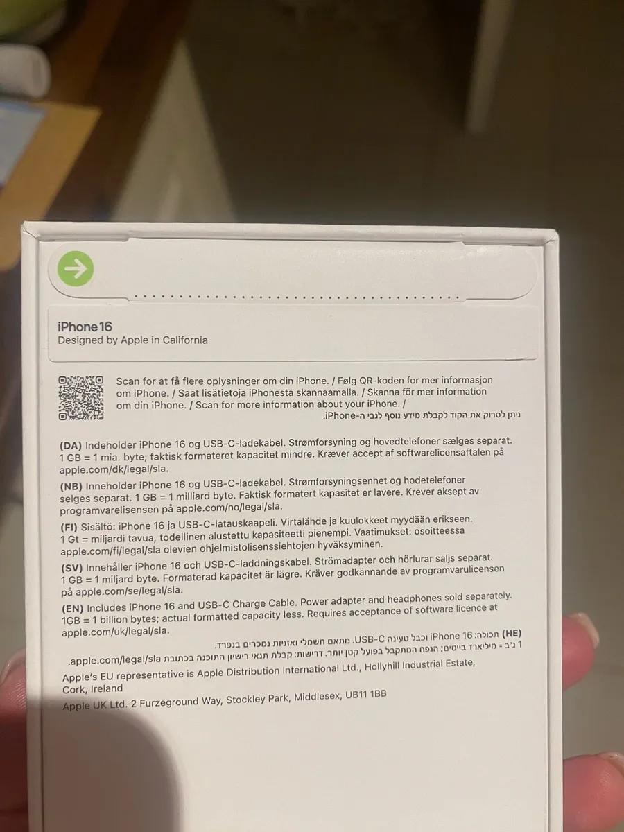 iPhone 16 256g - new in box - Image 2