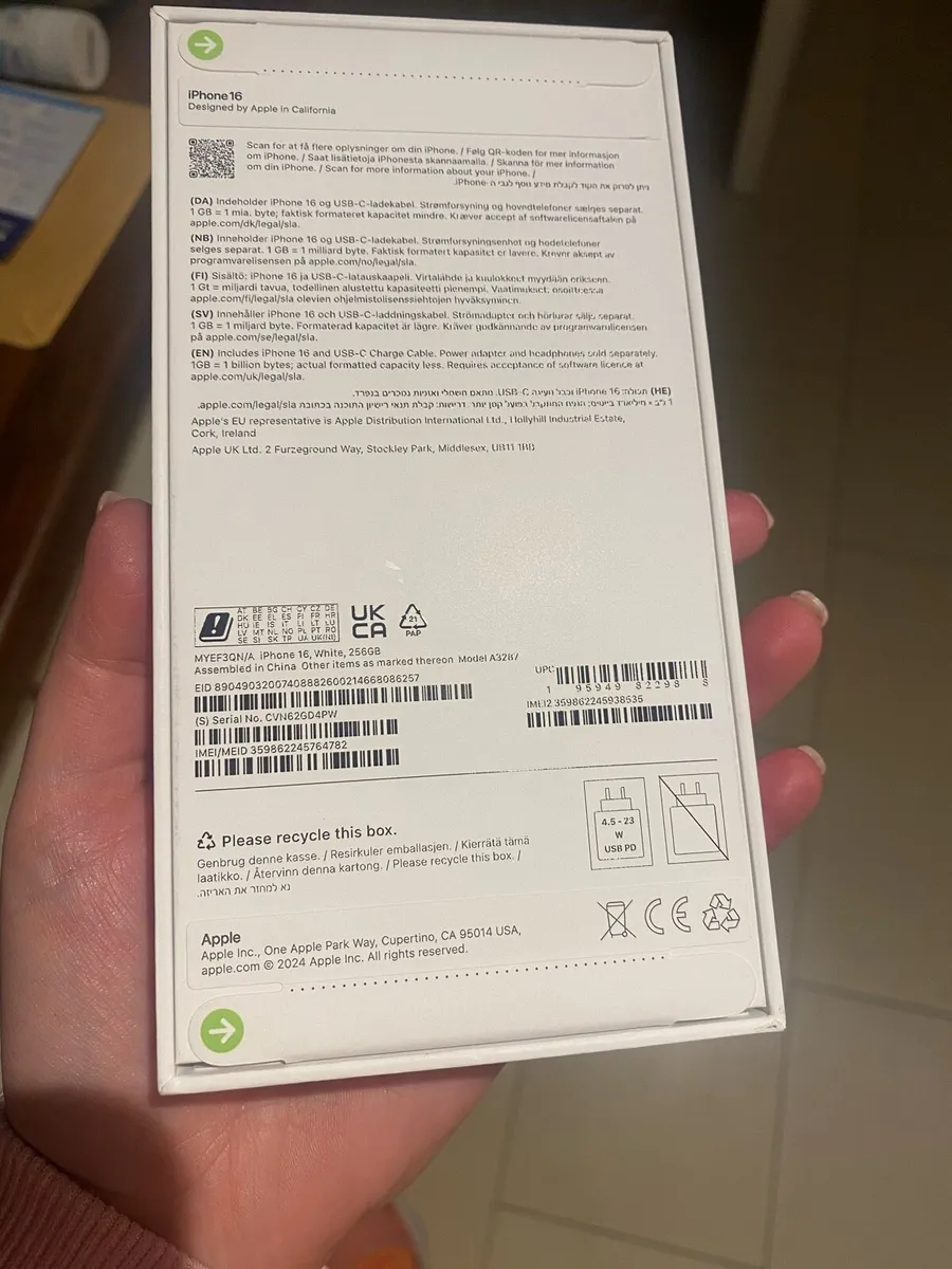 iPhone 16 256g - new in box - Image 3