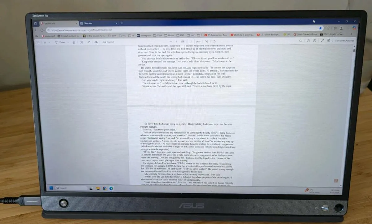 Asus MB16AHP Portable Monitor, Build-in Battery - Image 2