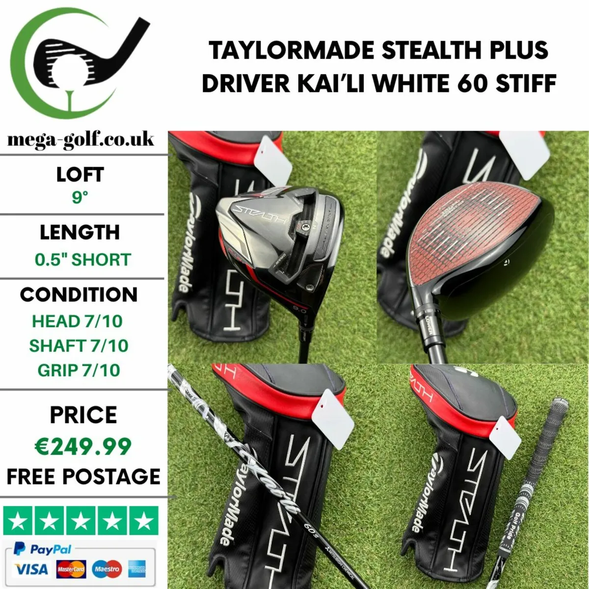 Taylormade Stealth Plus Driver / 9° / Stiff - Image 1