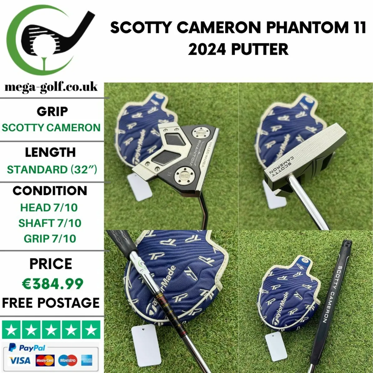 Scotty Cameron Phantom 11 2024 Putter / 32″ - Image 1