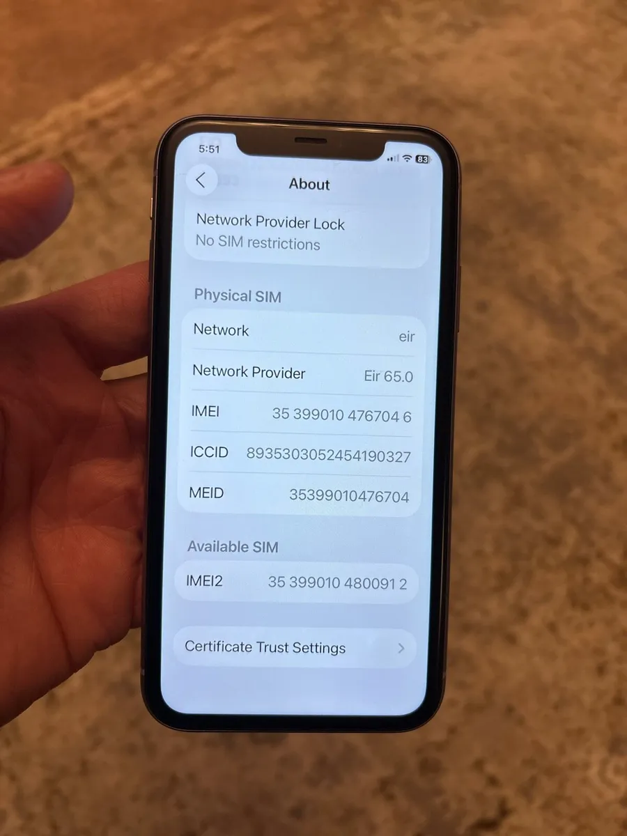 iPhone 11 Sim free 64GB mint condition purple - Image 2