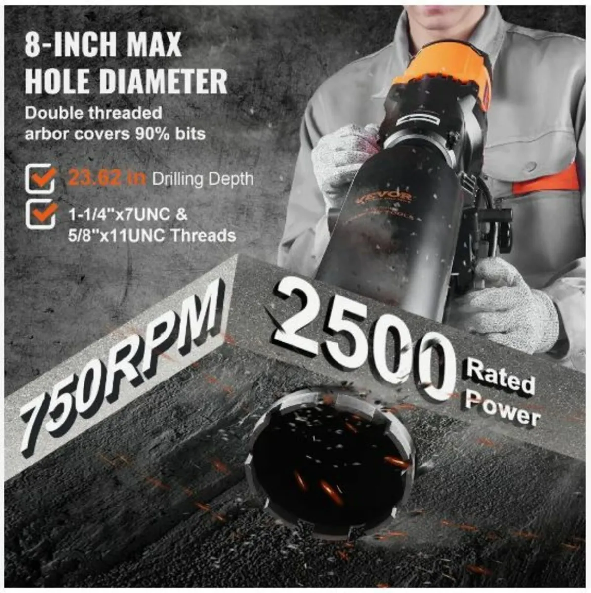 Wet&Dry Diamond Core Drill Machine - Image 4