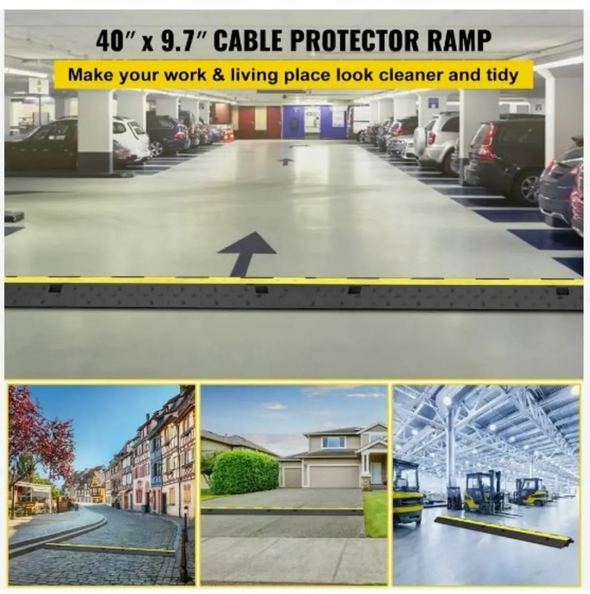 Cable Protector 101x24.5x5cm 3 Pack - Image 2