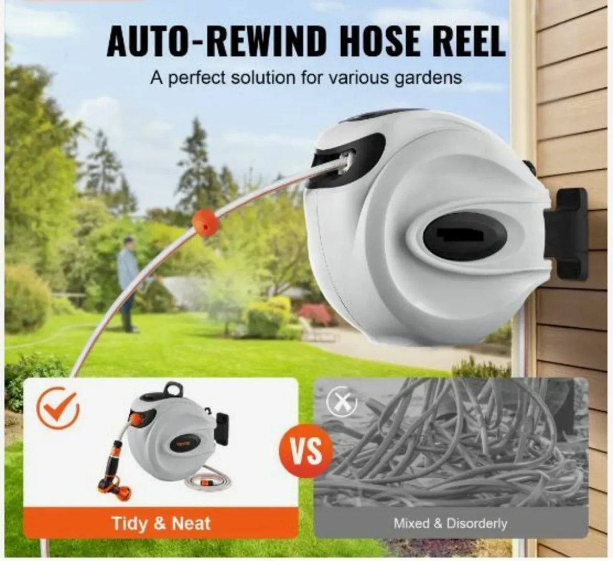 Retractable Hose Reel Water Hose Reel - Image 2