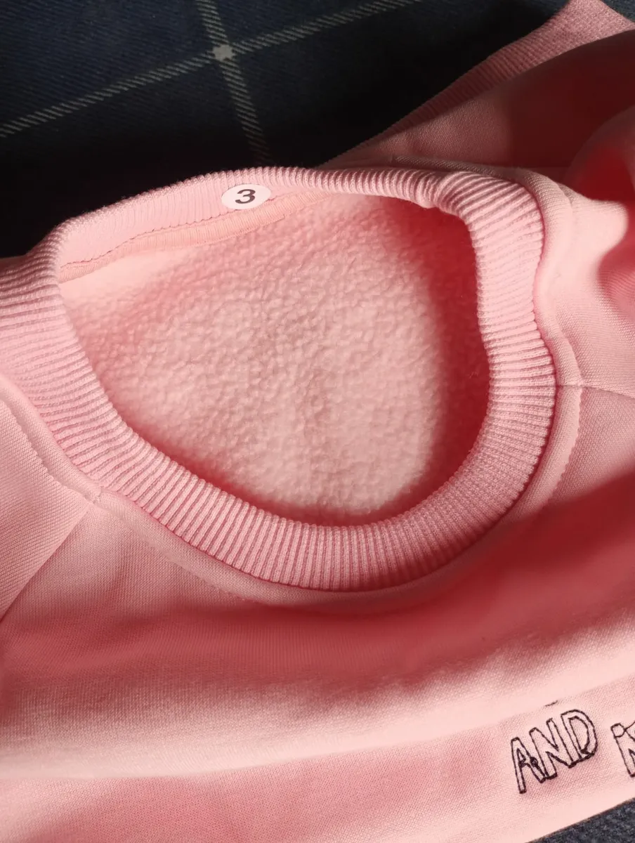 Girls Kids Fleece Jumper Top Winter 3y/o - Image 4