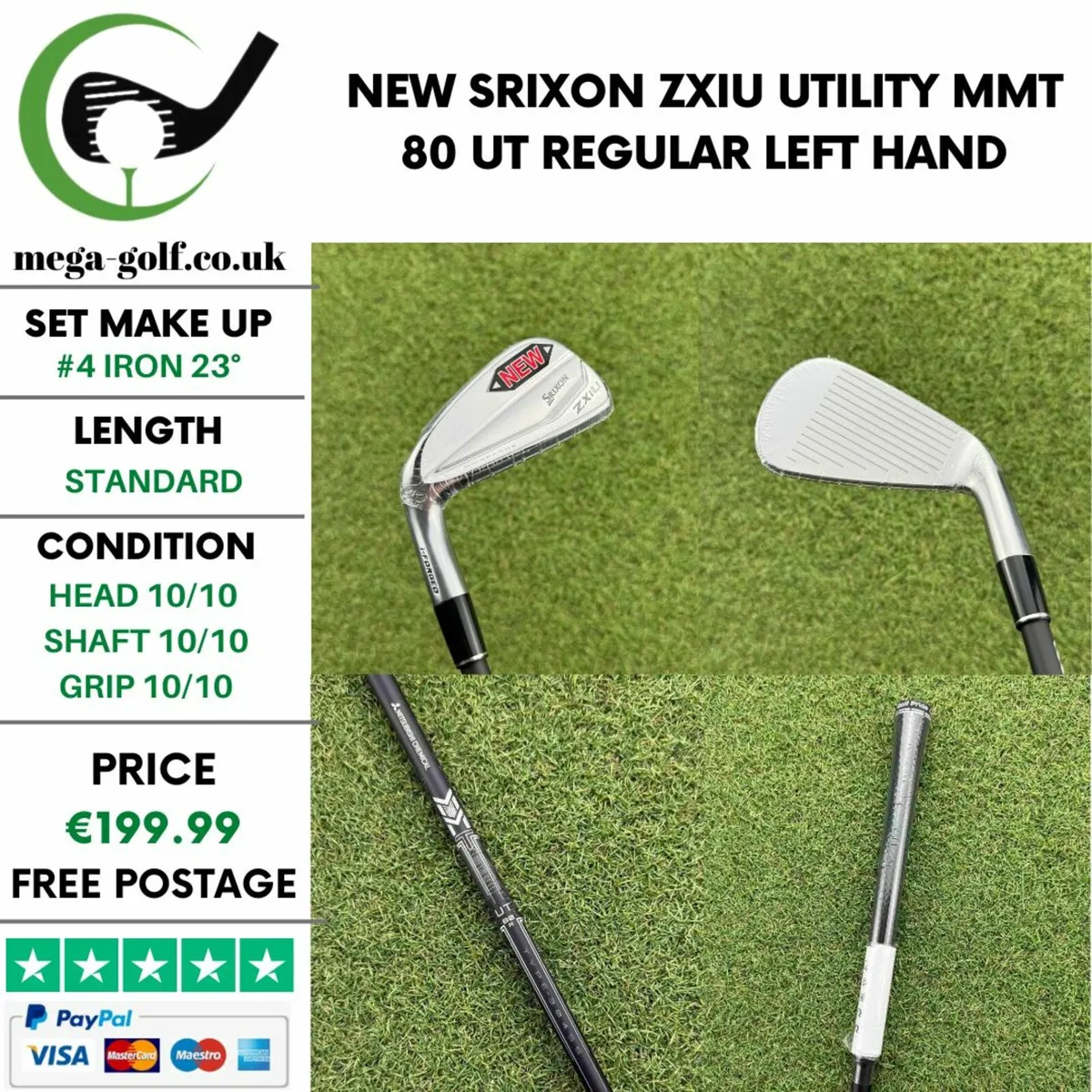 New Srixon ZXiU Utility #4 Iron 23° / Regular - Image 1