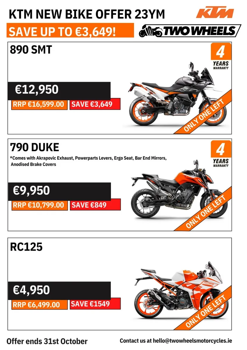 KTM OCTOBER DEAL NOT TO BE MISSED !!!!!!!! - Image 2