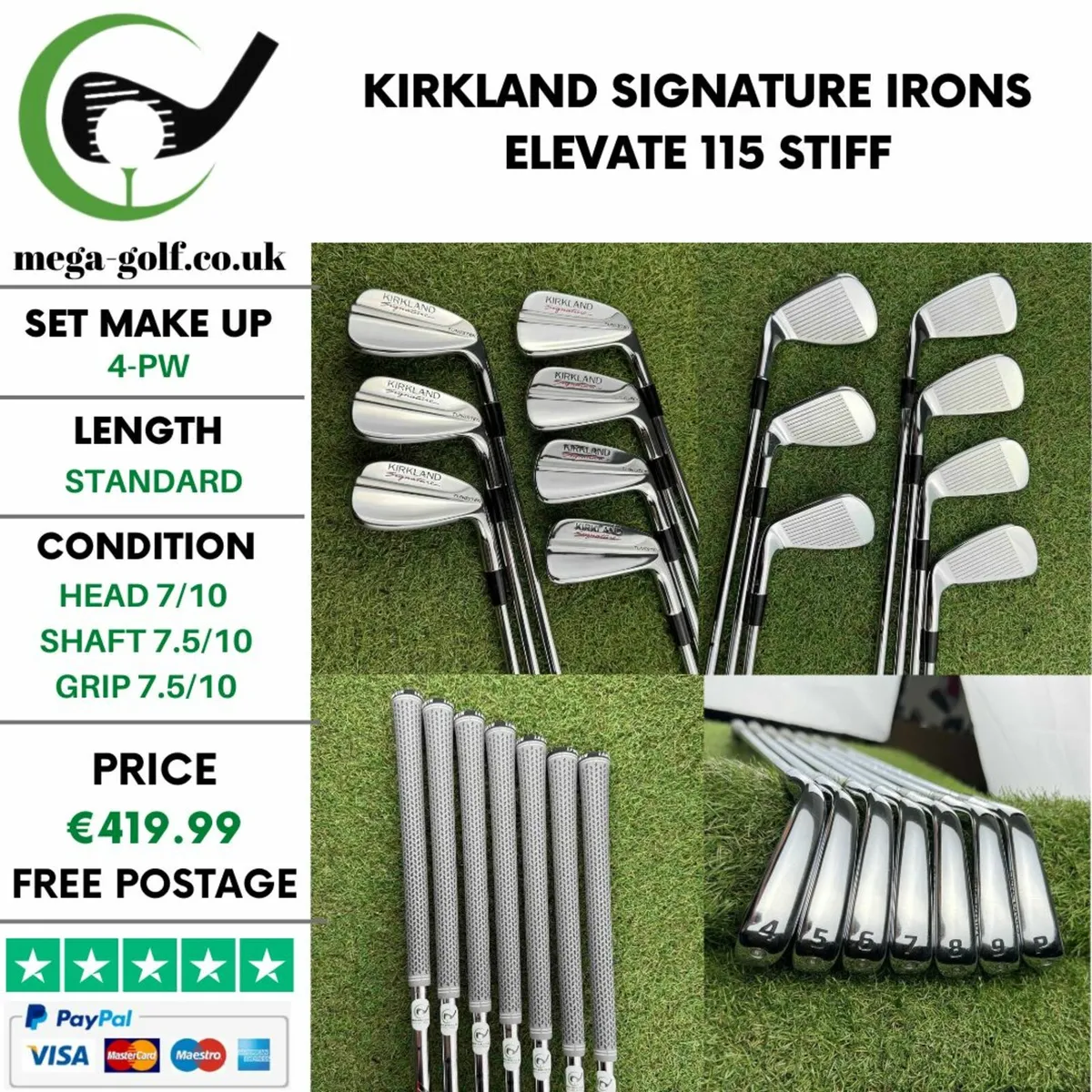 Kirkland Signature Irons / 4-Pw /Elevate 115 Stiff - Image 1