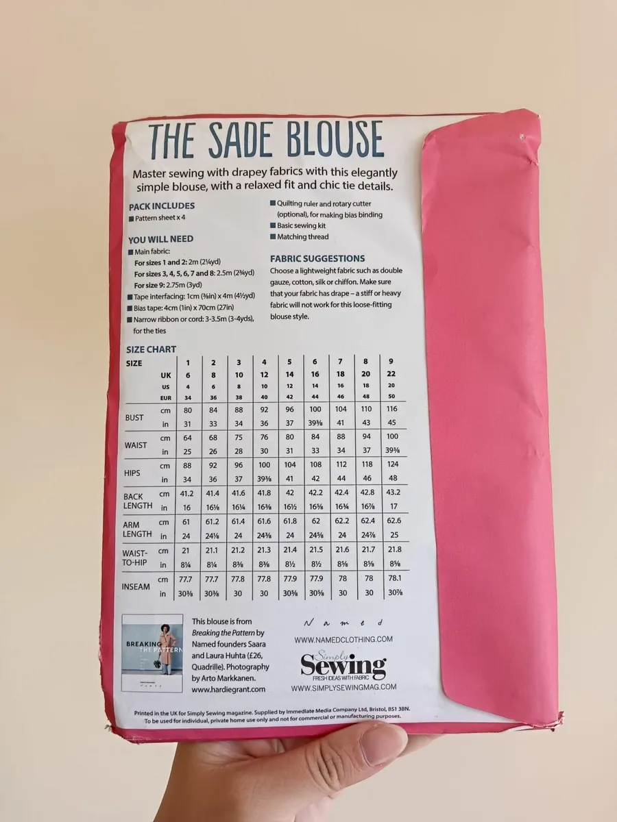 Simply Sewing The sade blouse sizes 6-22 Patterns - Image 2