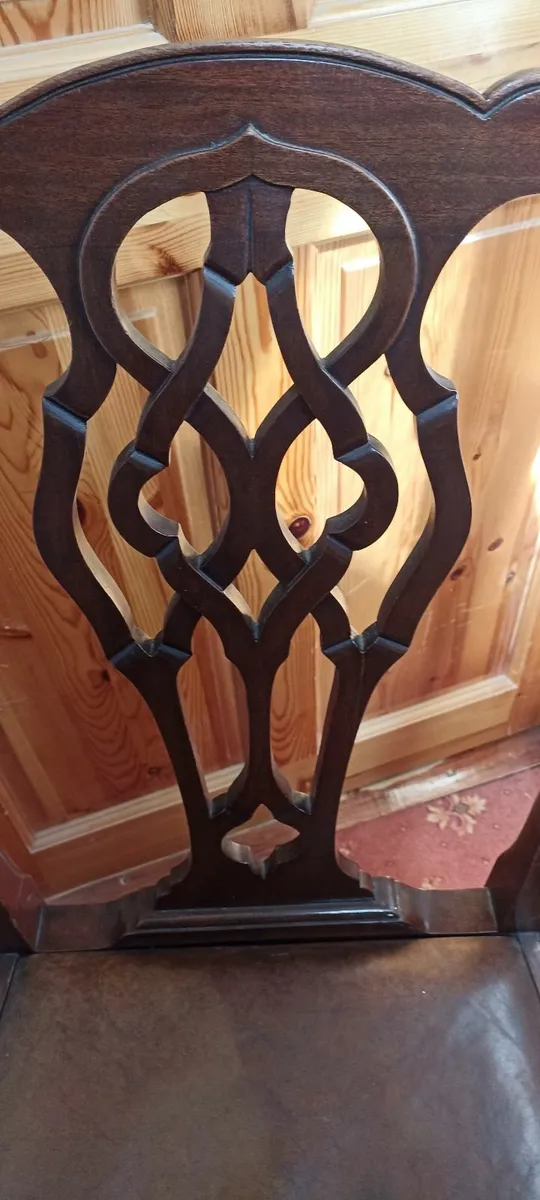 Set of 8 Victorian Mahogany Dining Chairs - Image 3