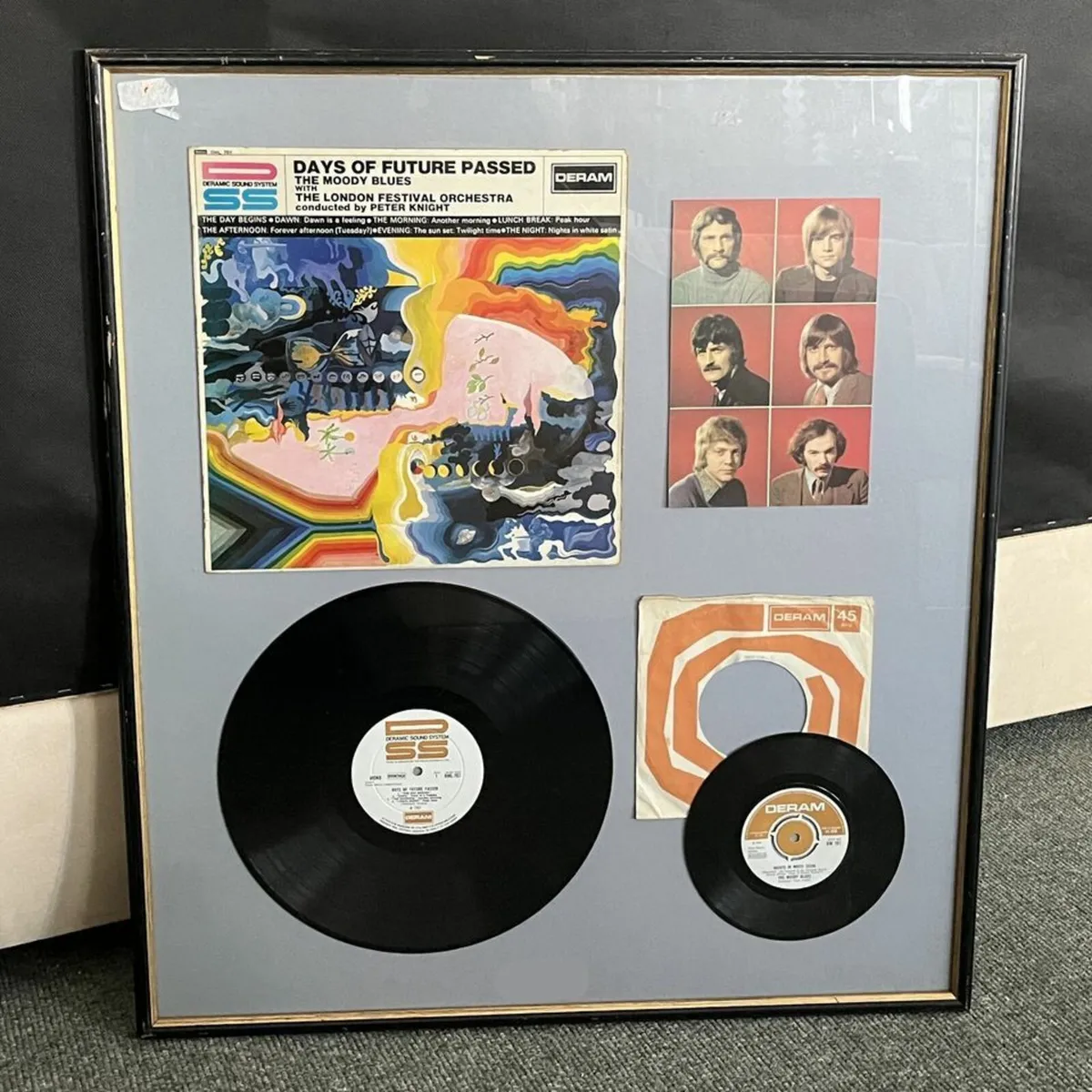 Retro Cool! Framed Moody Blues Memorabilia - Image 1