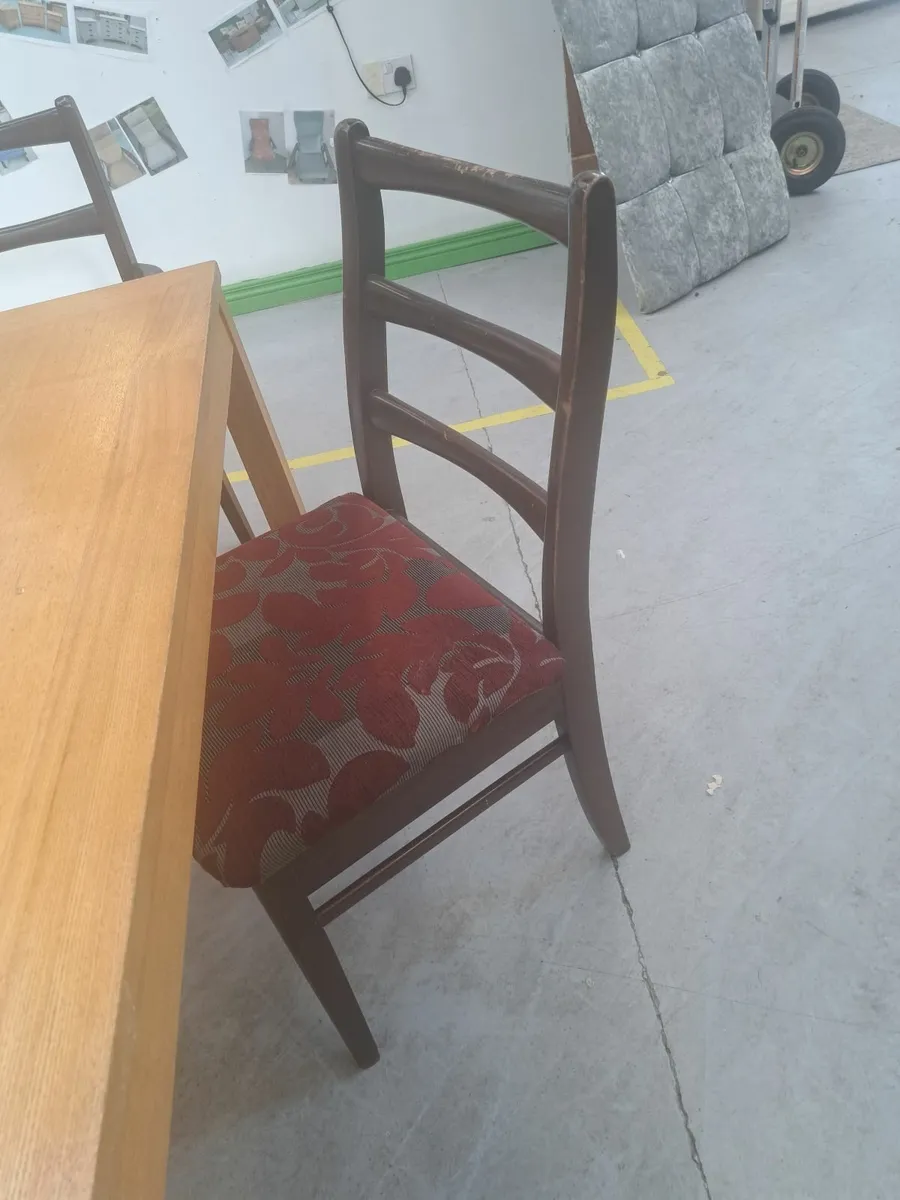 Dining room table and 4 chairs - Image 3