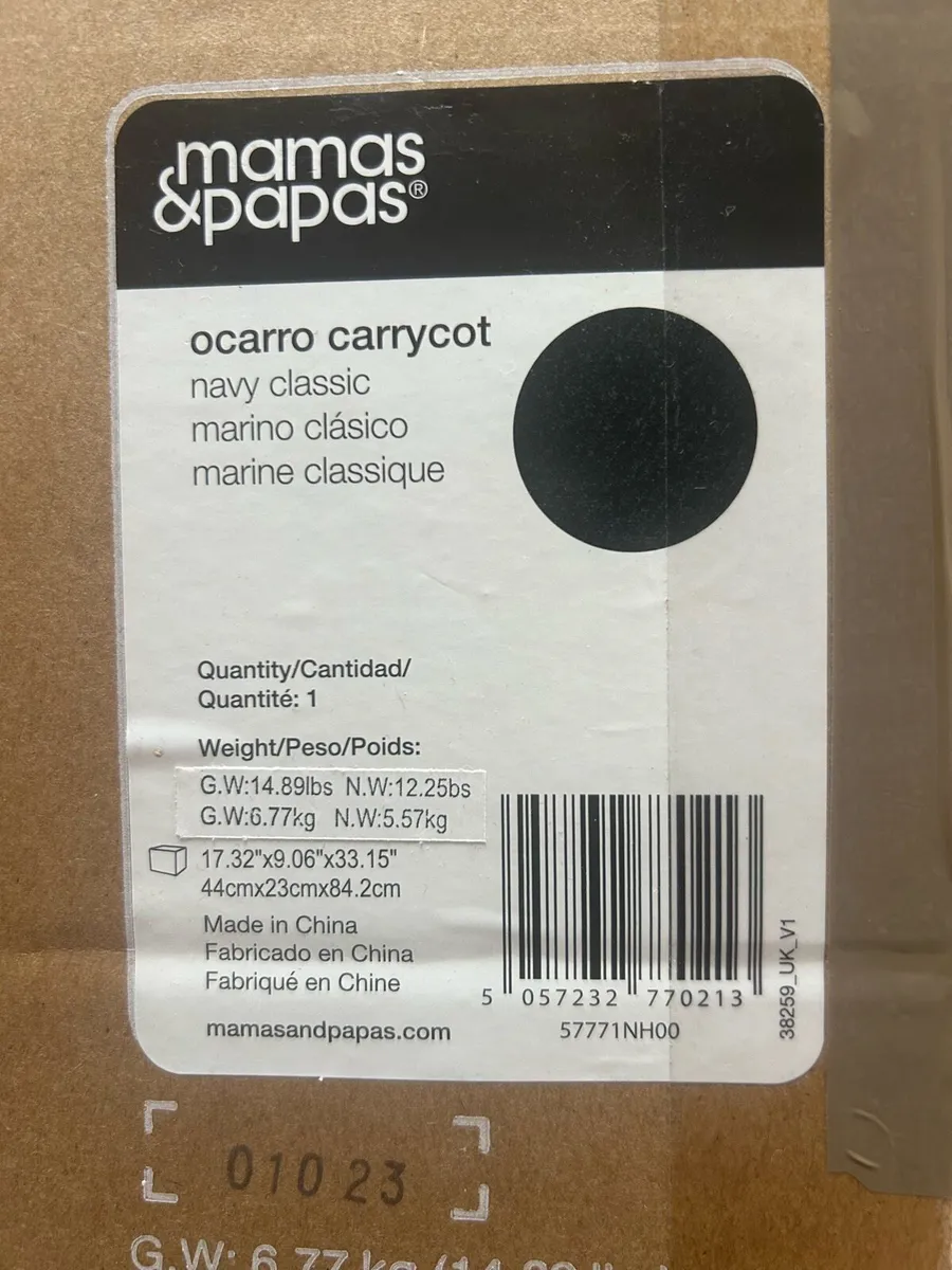Mamas and Papas Ocarro Carrycot - Image 4