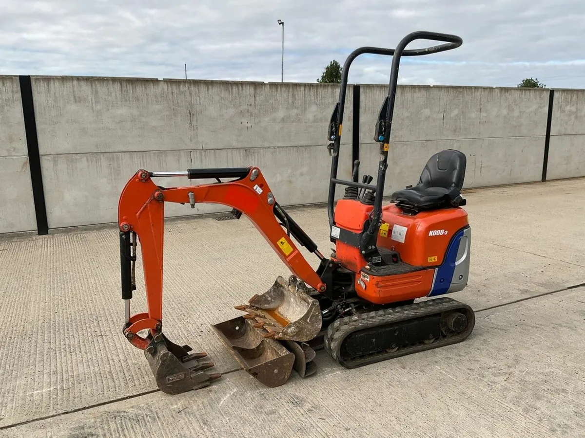 KUBOTA K008-3 1 TON MICRO DIGGER - Image 1