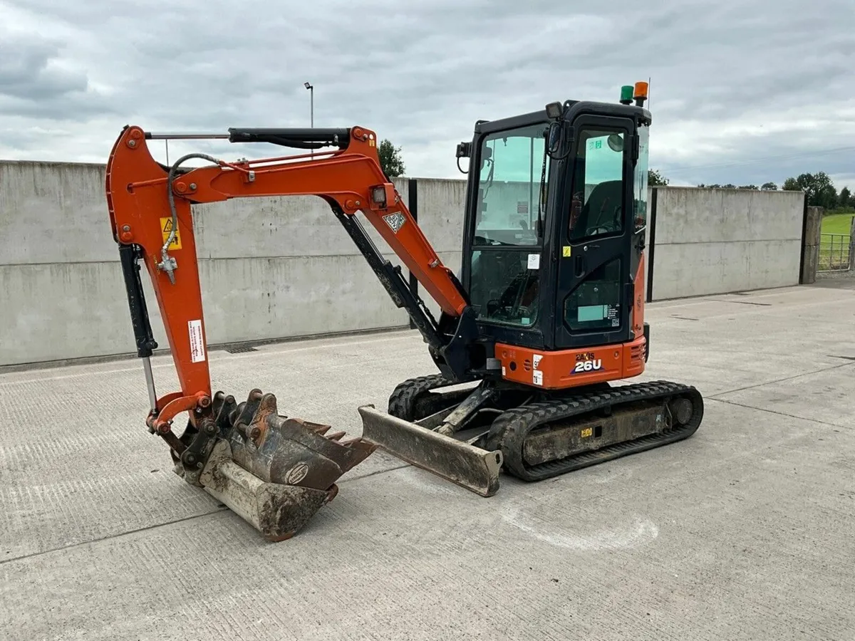 HITACHI ZX26U 2.6 TON MINI DIGGER - Image 1
