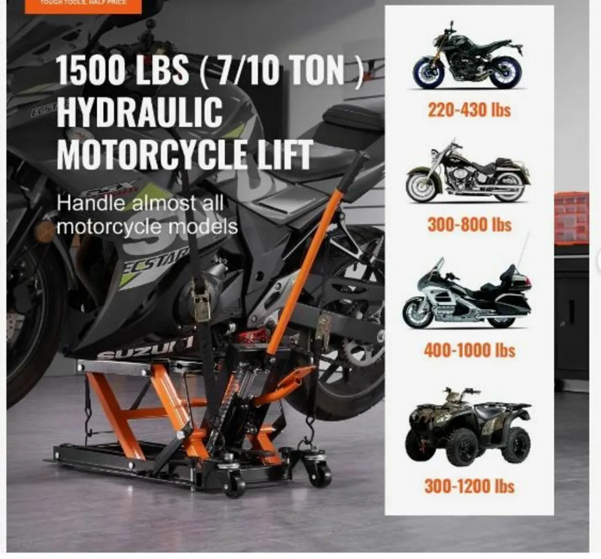 Motorcycle Hydraulic Pump Jack - Image 3
