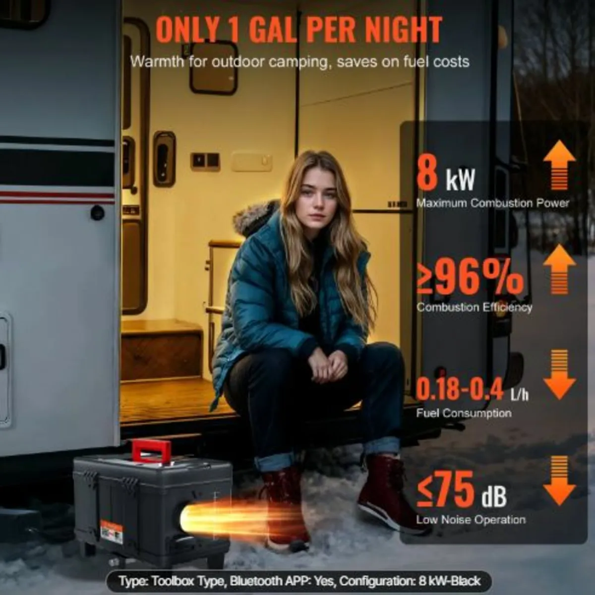 8KW Diesel Heater, 12V/24V All in One Diesel Air - Image 3