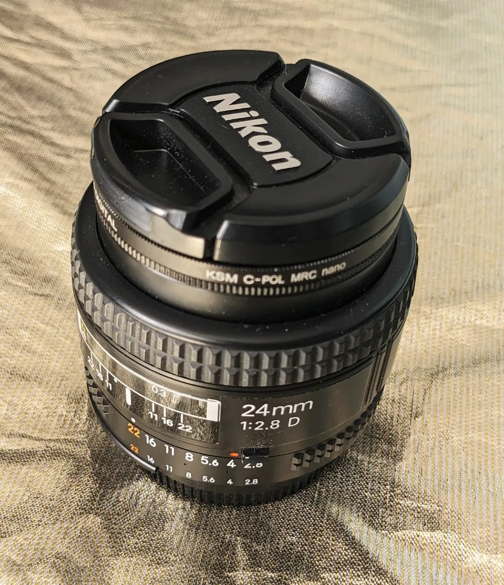 Nikon AF 24mm f2.8D lens and CPL filter - Image 2