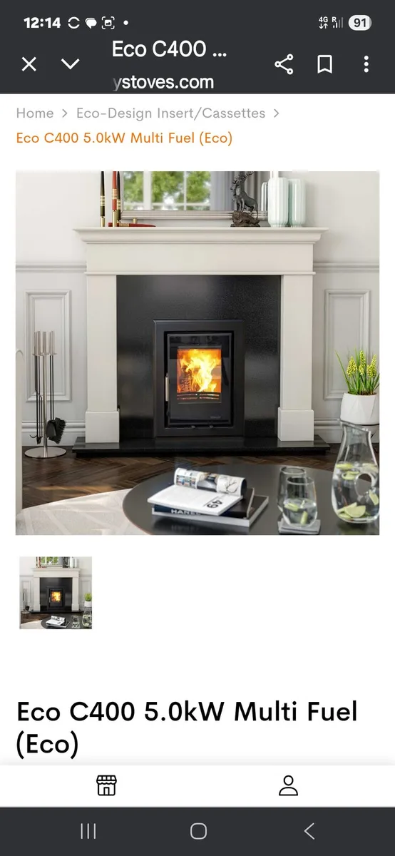 Henley eco c 400 insert stove - Image 1