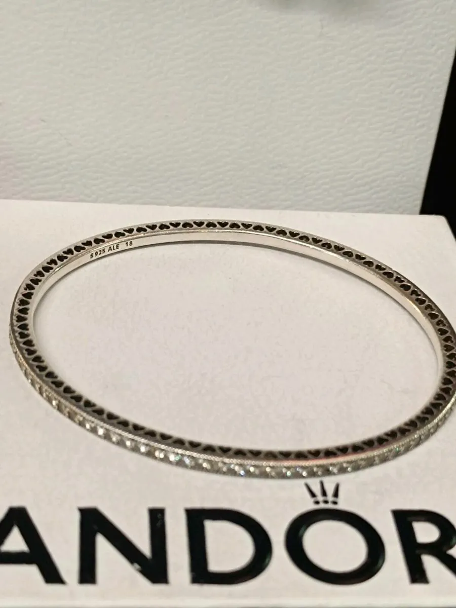 Pandora Radiant Heart Bangle - Image 1