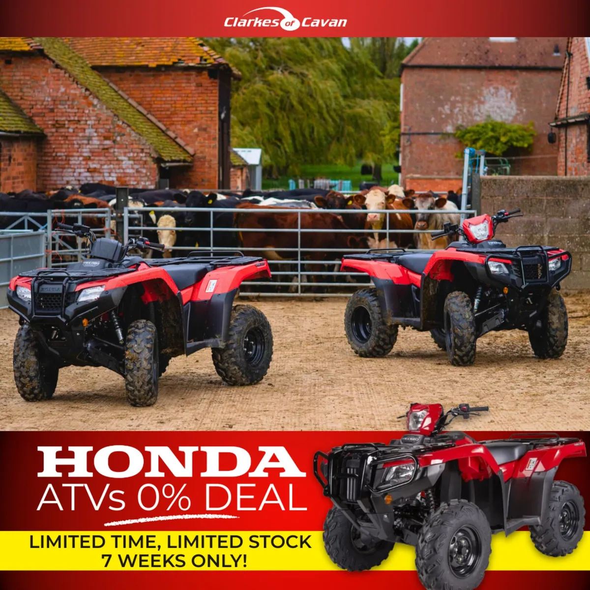 Honda Quads – 0% Finance Now Available 🔥