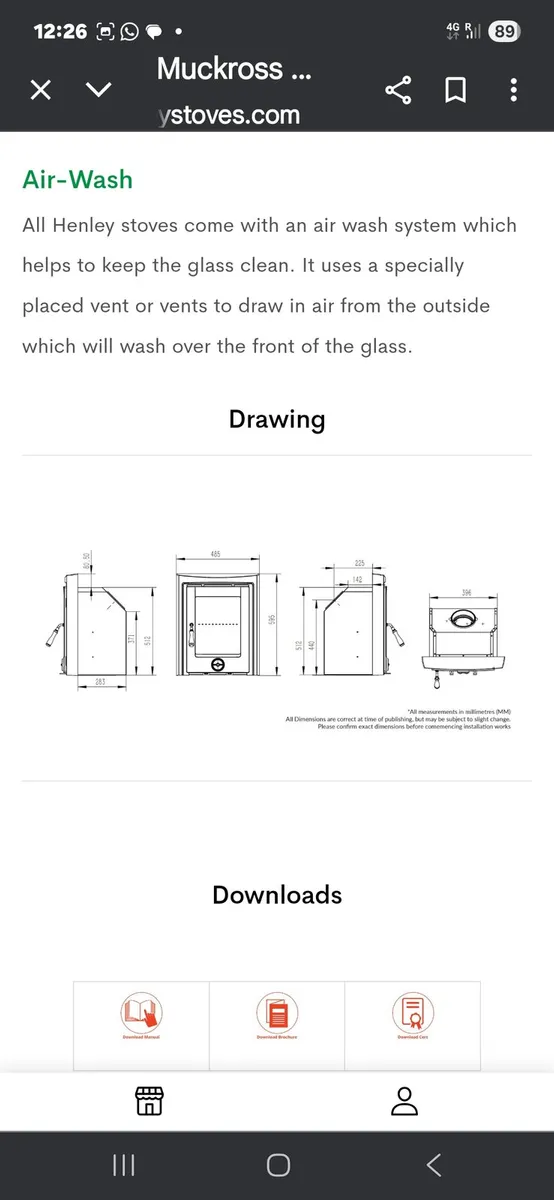 HENLEY MUCKROSS INSERT STOVE - Image 2