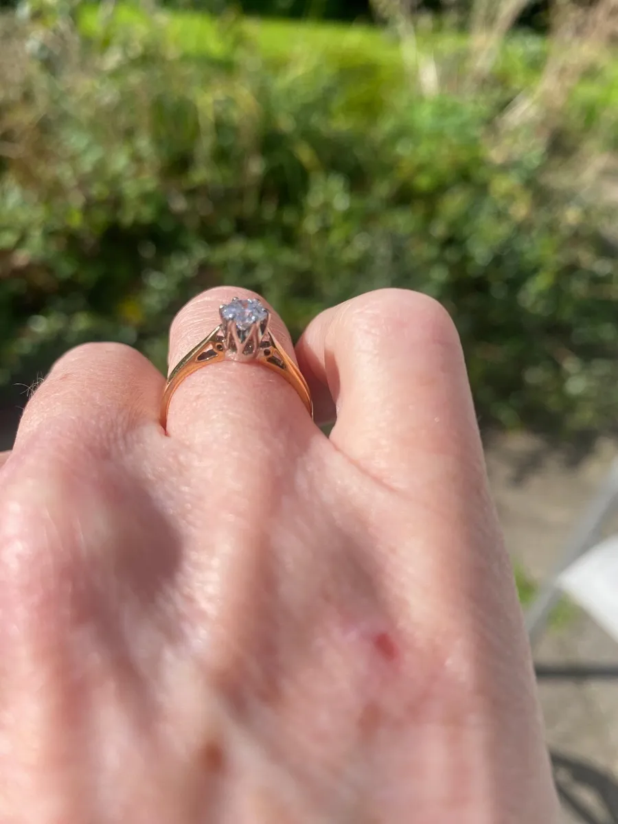 0.5c natural diamond engagement ring - Image 4