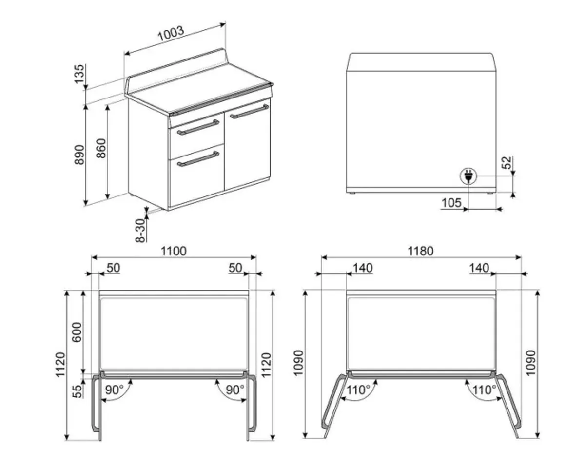 Smeg Ranger Cooker 100cm Induction - Image 4