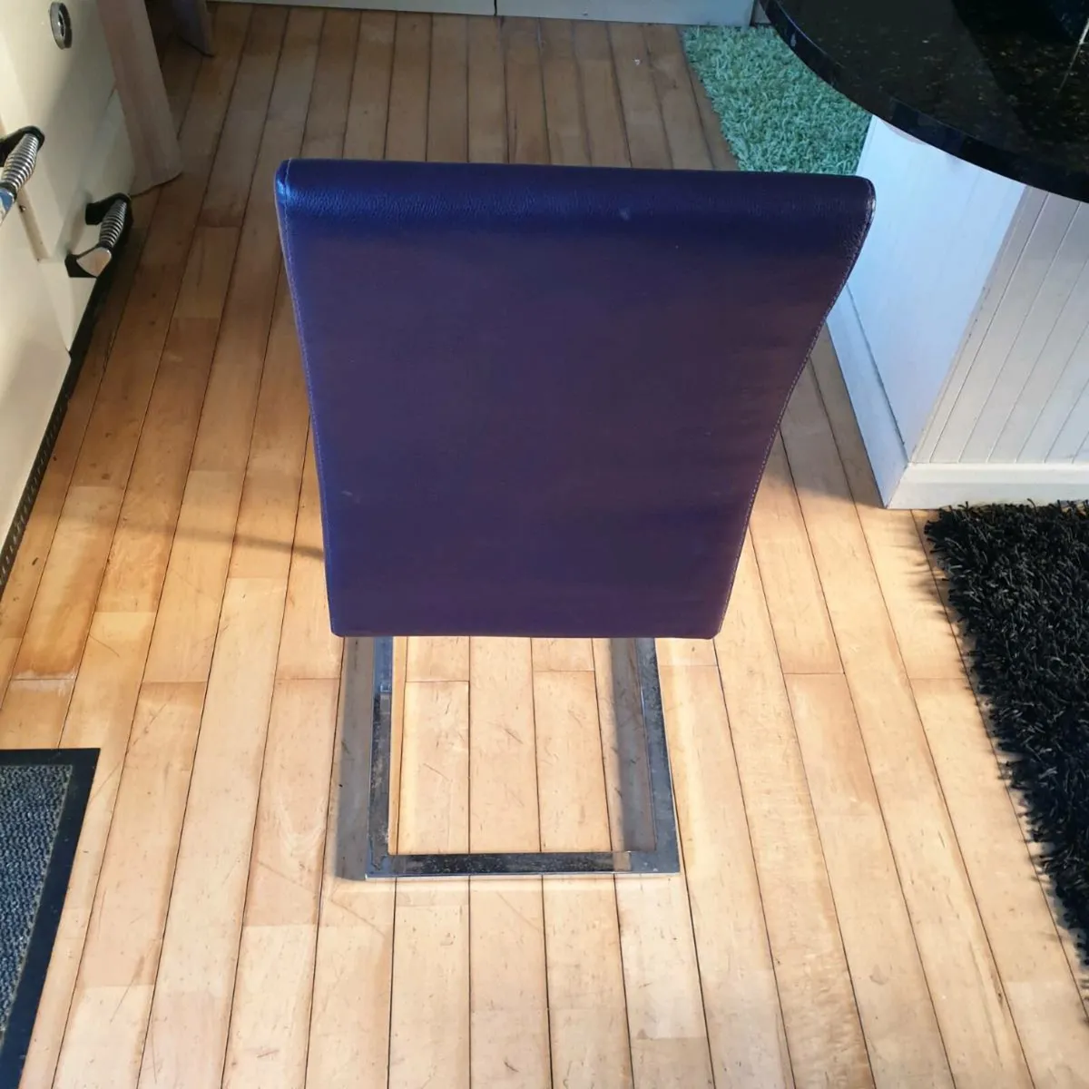 3 purple dinning chairs - Image 3